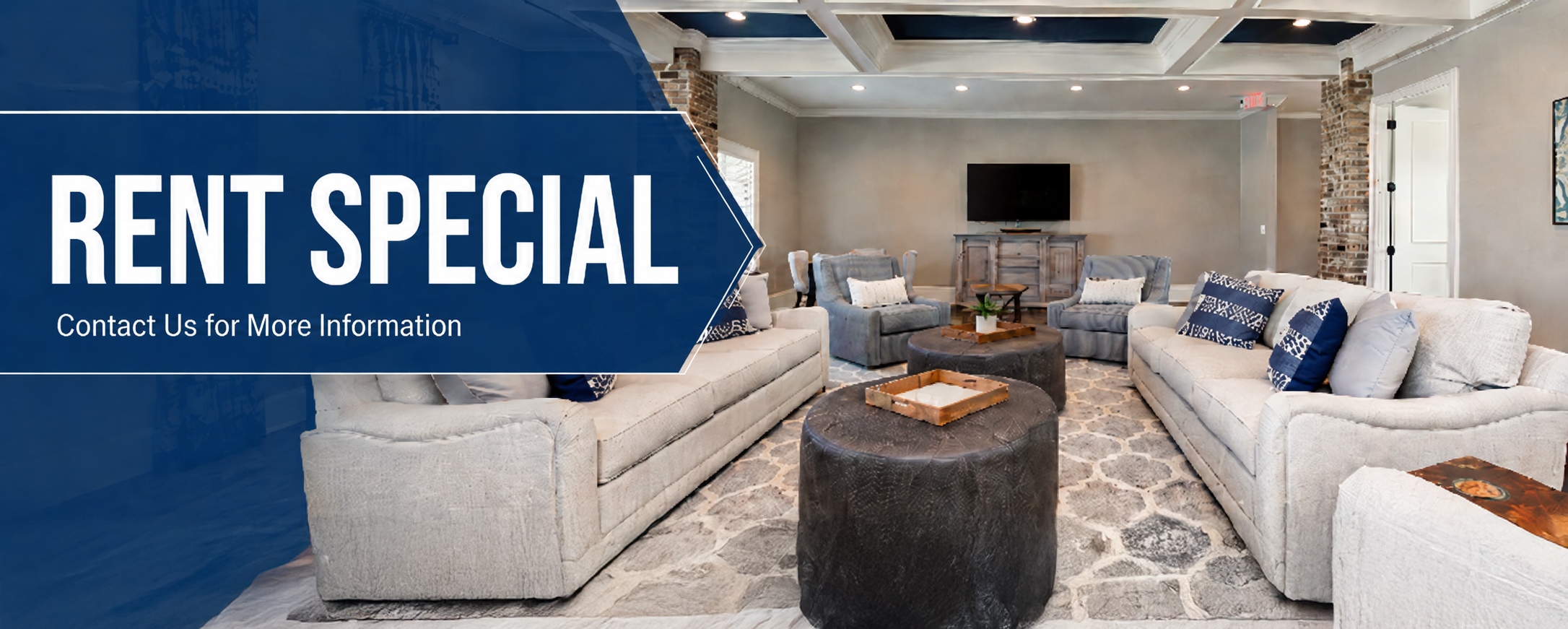 $500 off the first month and 2 bedrooms starting at $1500.