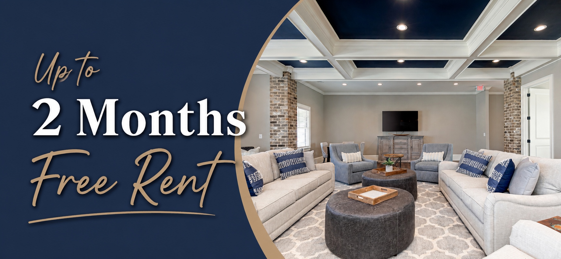 $500 off the first month and 2 bedrooms starting at $1500.
